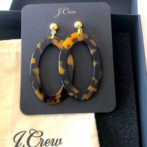 J Crew Tortoise Earrings